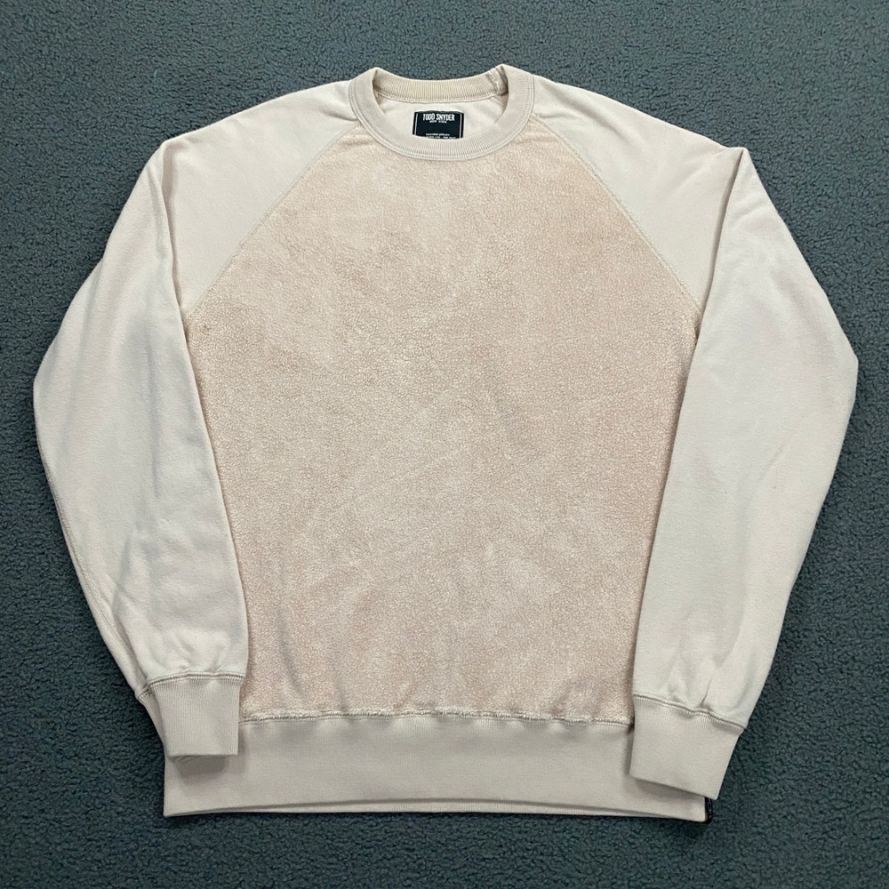 Todd Snyder Sweatshirt Mens Medium Pink Terry Cloth Raglan Pullover Crewneck